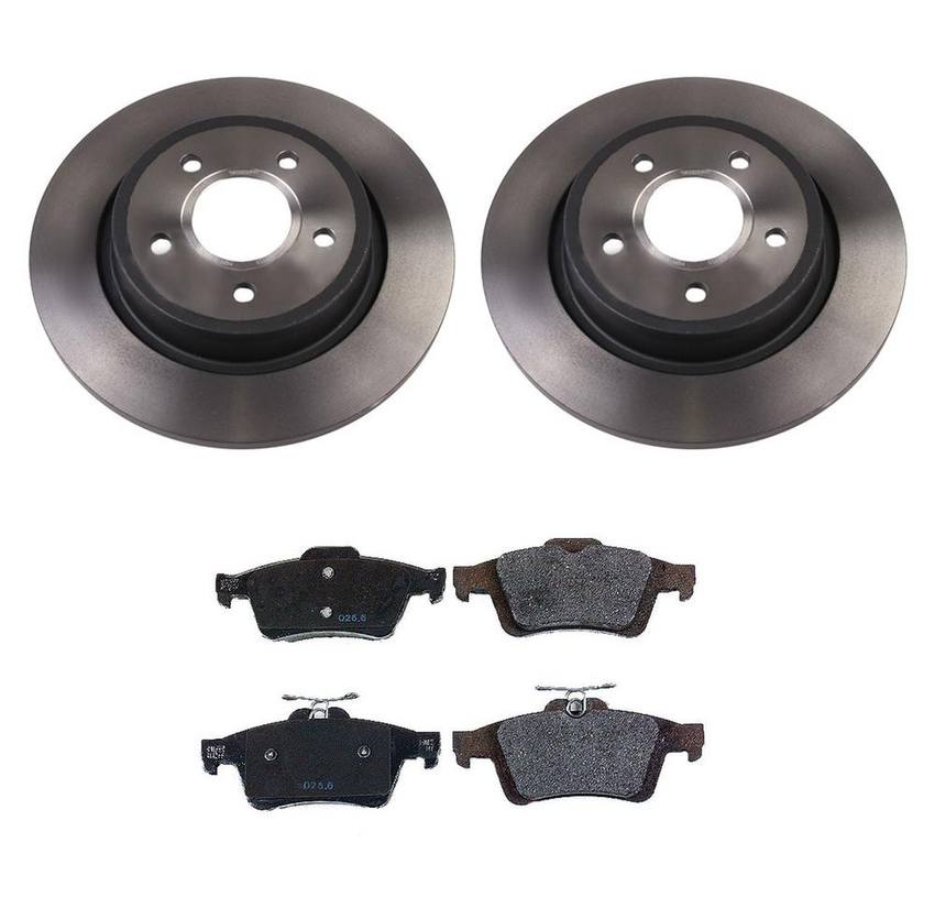 Volvo Disc Brake Pad and Rotor Kit - Rear (288mm) 31499632